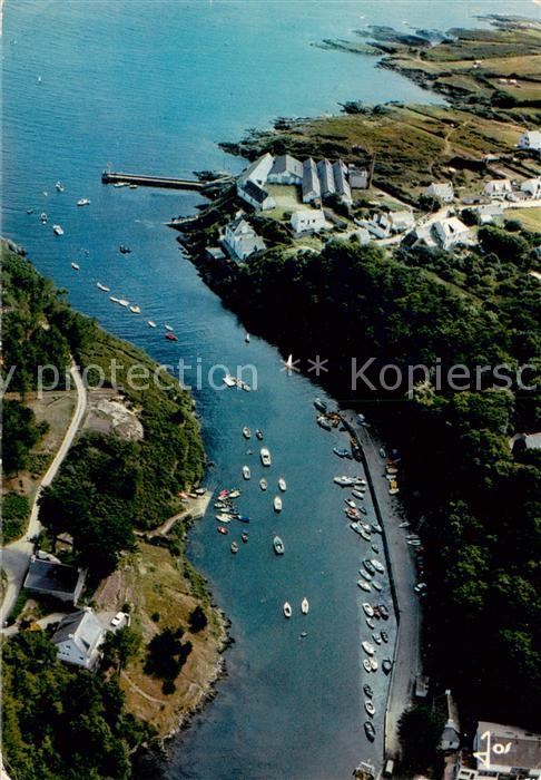 Moelan-sur-Mer 29 Finistere Le petit port de Brigneau Vue aerienne