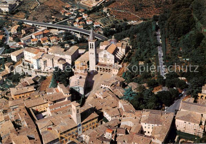 Spoleto Umbria IT Veduta aerea del Duomo