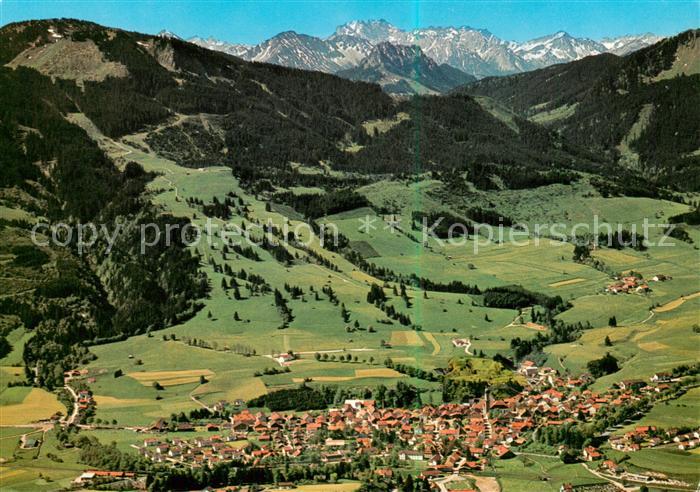 Nesselwang Allgaeu Bayern Fliegeraufnahme mit Edelsberg und Reuter Wanne