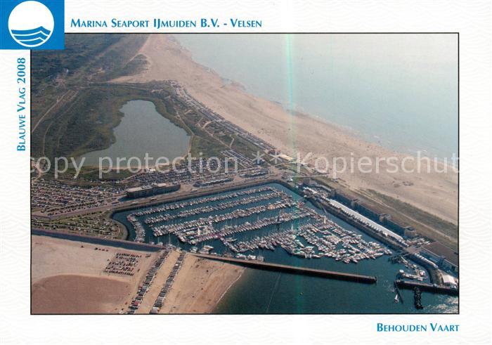 Velsen NL Marina Seaport Ijmuiden Fliegeraufnahme