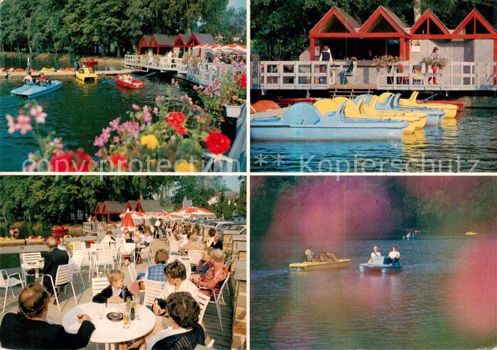 Spa Belgium Lac de Warfaaz Terrasse Location de Pedalos