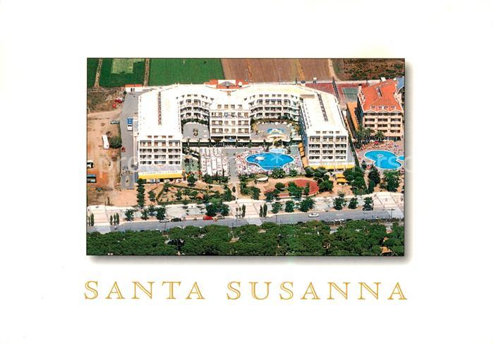 Santa Susanna Cataluna ES Hotelanlage Fliegeraufnahme