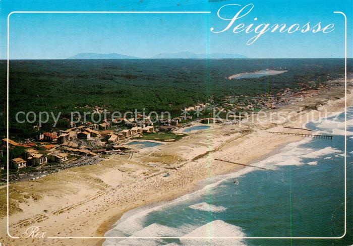 Seignosse 40 Landes Au fond les Montagnes d’Espagne Vue aerienne