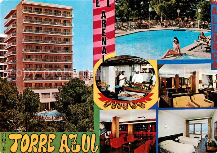 El Arenal Mallorca ES Hotel Torre Azul Pool Kueche Gastraum Zimmer