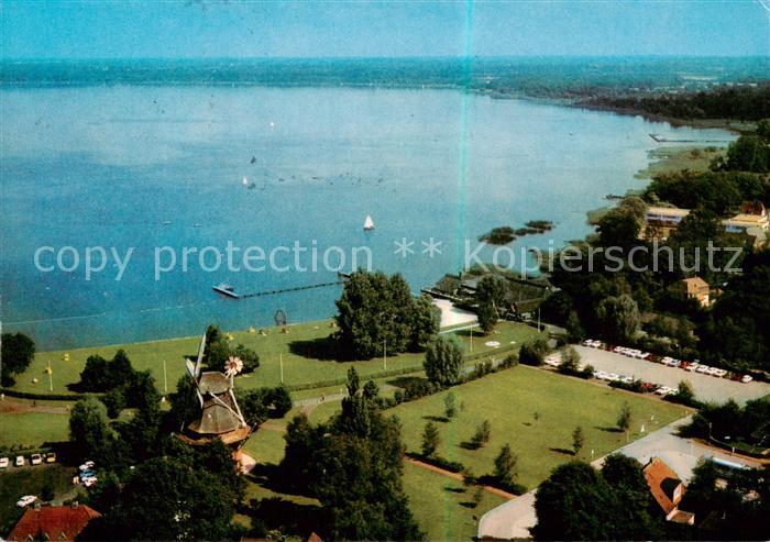 Bad Zwischenahn Suedufer mit Badestrand Fliegeraufnahme