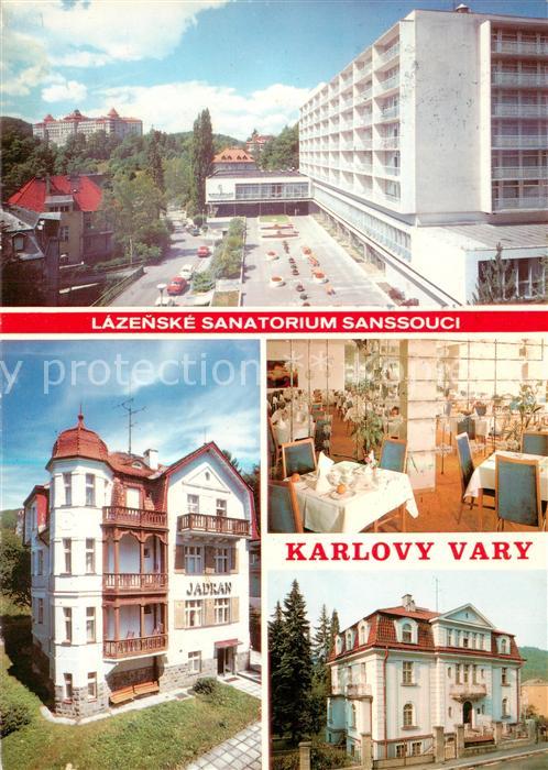 Karlovy Vary Karlsbad Lazenske Sanatorium Sanssouci Lazensky dum Jadran Jidelna