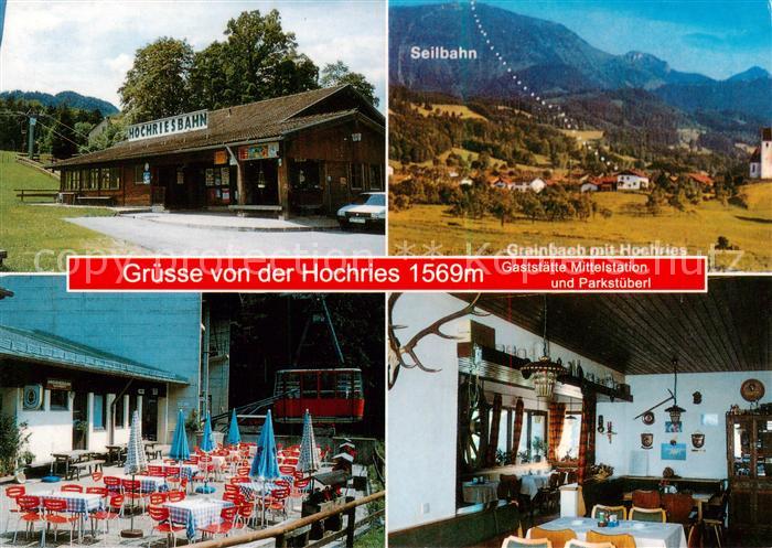 Samerberg Hochriesbahn Gaststaette Terrasse Gaststube Grainbach