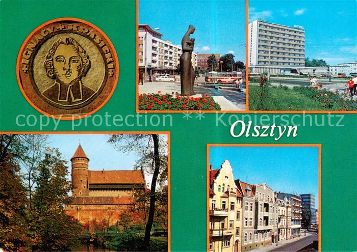 Olsztyn Allenstein Portret Ignacego Krasickiego Starego Miasta Centrum miasta Ho