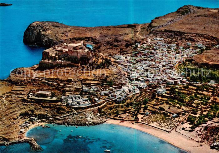 Lindos Lindo Rhodes Greece Fliegeraufnahme