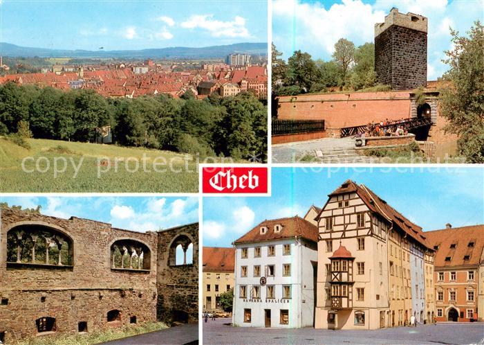 Cheb Eger Celkovy pohled Chebsky hrad Byvaly hradni palac Spalicek