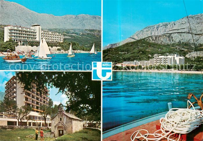 Tucepi Makarska Croatia Teilansichten Kapelle Boot