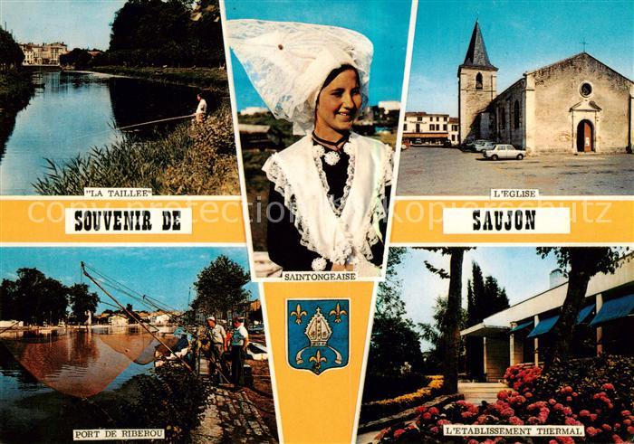 Saujon 17 Charente-Maritime La Taillee Eglise Port de Riberou Etablissement Ther