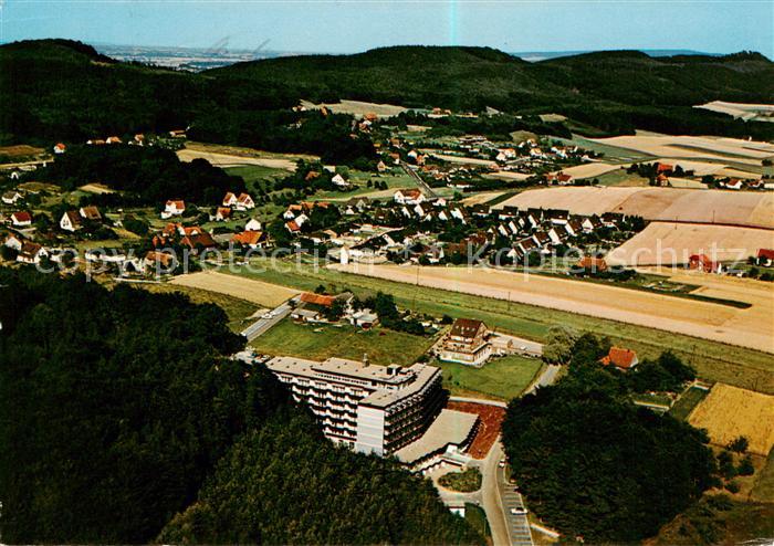 Hausberge Fliegeraufnahme mit Sanatorium