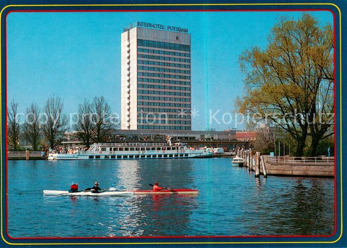 Potsdam Schiffsanlegestelle und Interhotel Potsdam