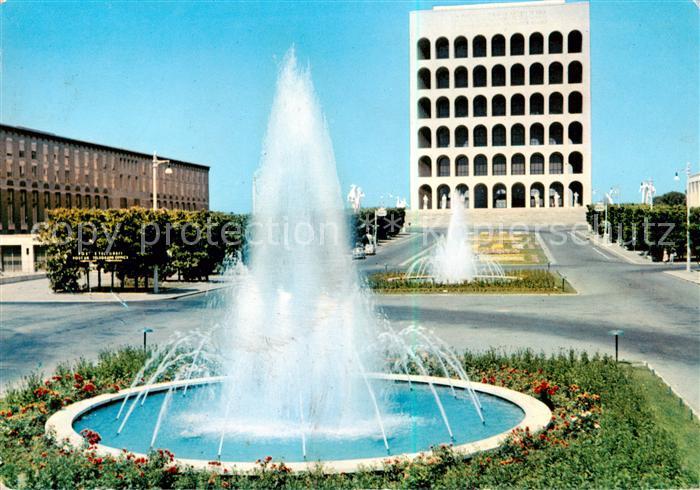 Roma  Rom IT Fontane dell Eur e Palazzo dell Esposizione