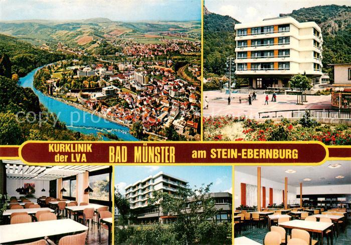 Bad Muenster Stein Ebernburg Fliegeraufnahme Kurklinik der LVA Speisesaal