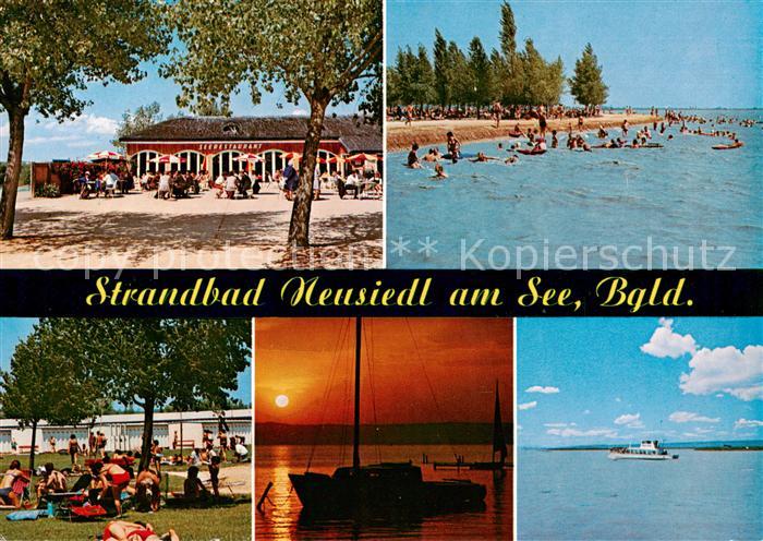 Neusiedl See Strandbad am Neusiedlersee Liegewiese Stimmungsbild