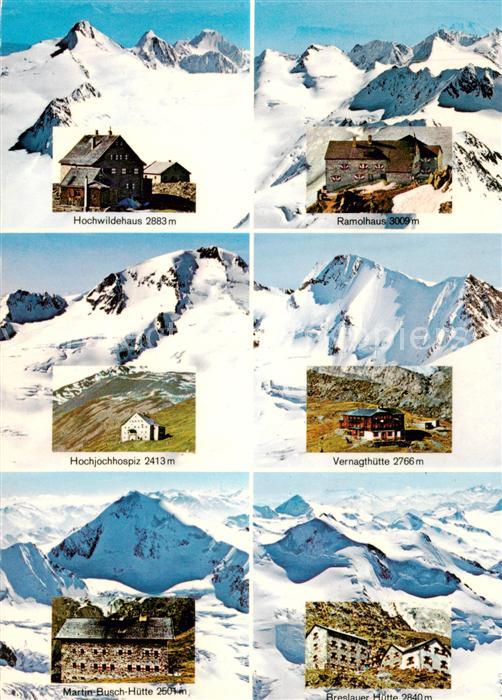 Tirol Region AT Hochwildehaus Ramolhaus Hochjochhospiz Vernagthuette Martin Busc