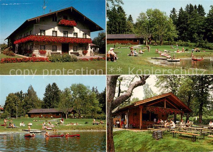 Baierbach Niederbayern Simssee Freibad Kiosk Liegewiese