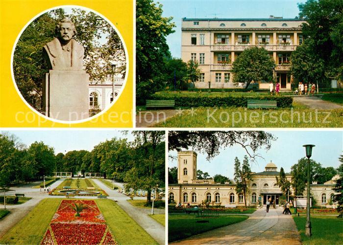 Inowroclaw PL Pomnik Zygmunta Wilkonskiego zalozycliela uzdrowiska Sanatorium I