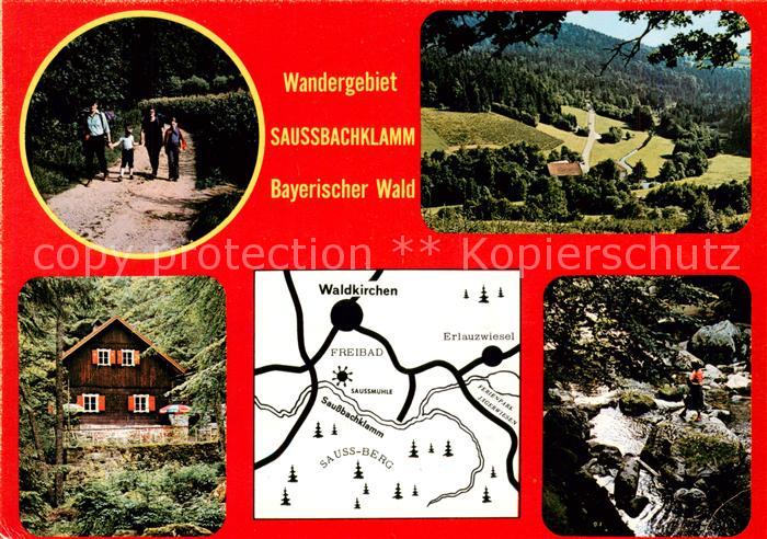 Waldkirchen Niederbayern Wandergebiet Saussbachklamm Panorama Teilansichten
