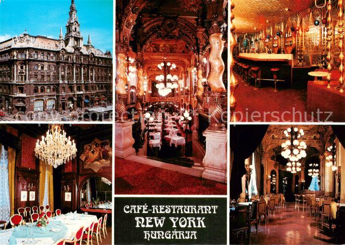 Budapest HU Cafe Restaurant New York Hungaria Details