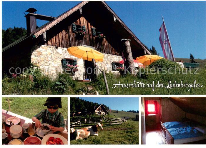 Hintersee Berchtesgaden Hauserhuette auf der Ladenbergalm Details