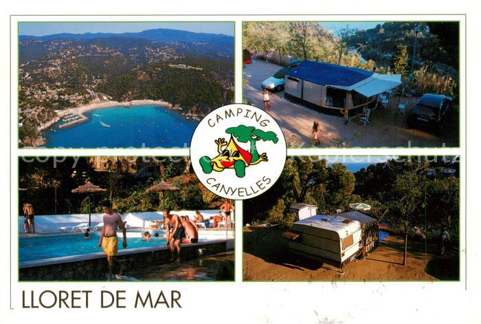 Lloret de Mar Camping Canyelles Swimming Pool Fliegeraufnahme