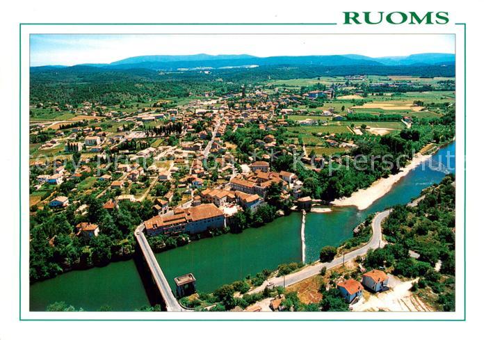 Ruoms Vue Generale aérienne