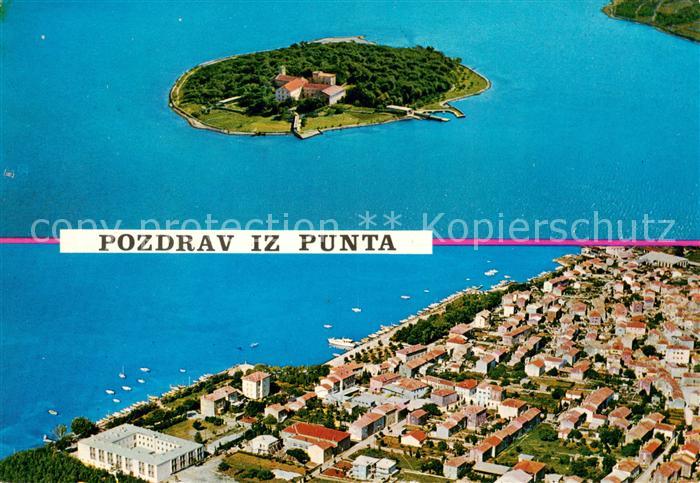 Punat Otok Krk Croatia Fliegeraufnahme
