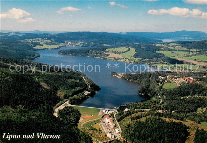 Lipno nad Vltavou CZ Fliegeraufnahme