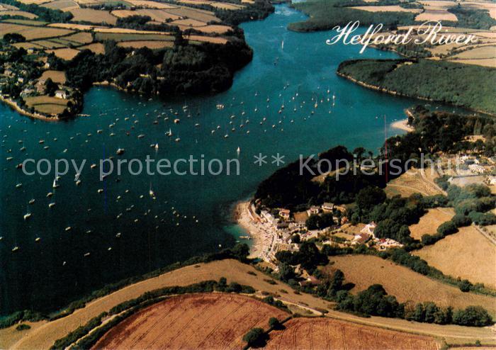 Helford Helston Kerrier UK Helford River Fliegeraufnahme