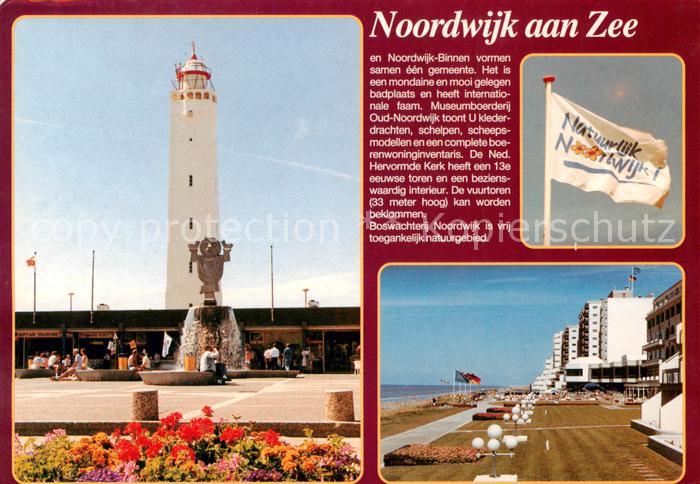 Noordwijk Noordwyk aan Zee Leuchtturm Strand Promenade