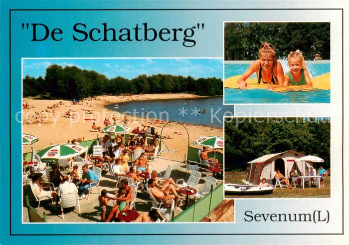Sevenum NL Recreatiecentrum De Schatberg Freibad Strand Zeltplatz