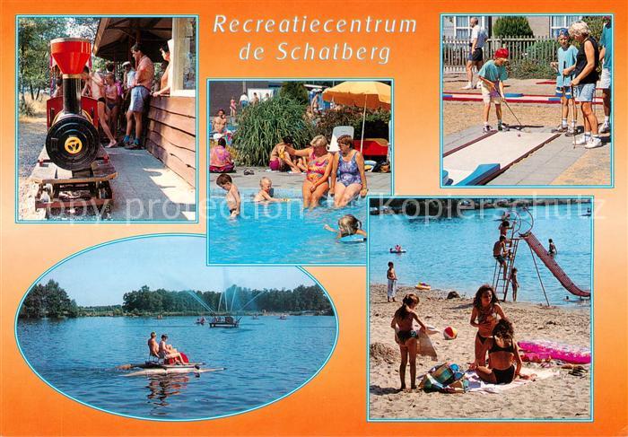 Sevenum NL Recreatiecentrum De Schatberg Freibad Strandpartien Minibahn Minigolf
