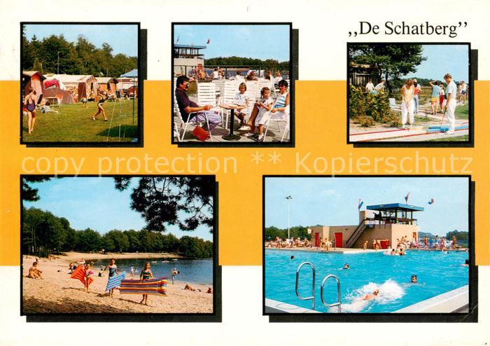 Sevenum NL Recreatiecentrum De Schatberg Freibad Strand Zeltplatz Minigolf