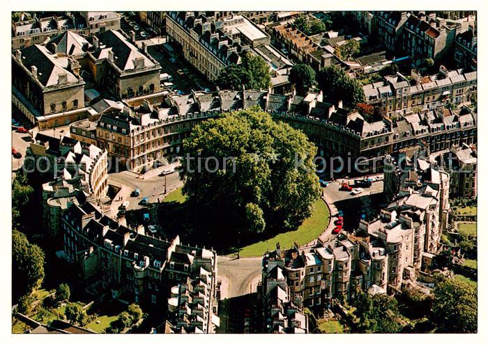 Bath  UK Aerial view of the Circus
