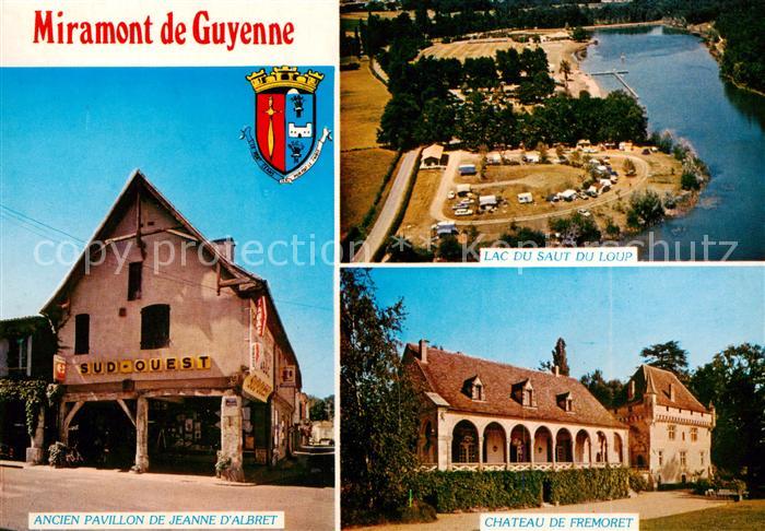 Miramont-de-Guyenne Ancien Pavillon de Jeanne d Albret Lac du Saut du Loup Chate