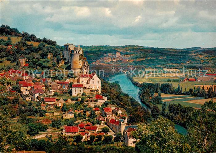 Castelnaud-la-Chapelle 24 Dordogne Vue panoramique et le Chateau