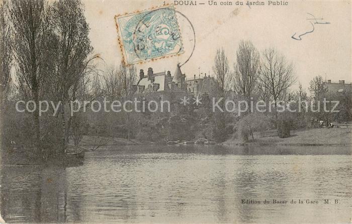 Douai 59 Nord Un coin du Jardin Public