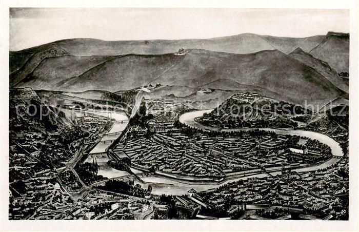 Besancon Doubs Vue generale a vol d oiseau