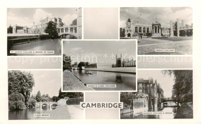 Cambridge UK Cambridgeshire St Johns College and Bridge of Sighs Clare Bridge K
