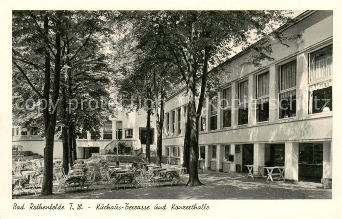 Bad Rothenfelde Kurhaus Terrasse und Konzerthalle