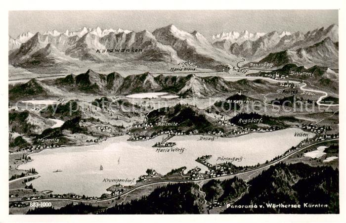 Woerthersee Panoramakarte