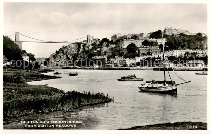 Bristol  UK Clifton Suspension Bridge from Ashton Meadows