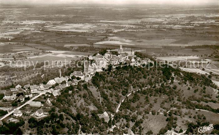 Waldenburg Wuerttemberg Fliegeraufnahme mit Burg