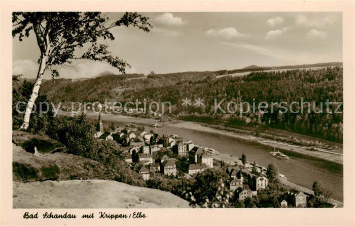 Bad Schandau Elbepartie mit Krippen