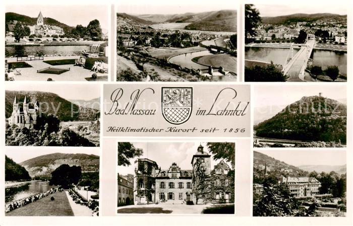 Bad Nassau Orts und Teilansichten Schloss Kirche