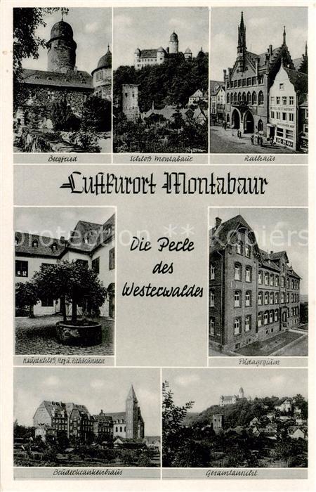 Montabaur Westerwald Bergfried Schloss Montabaur Rathaus Hauptschloss Ziehbrunne