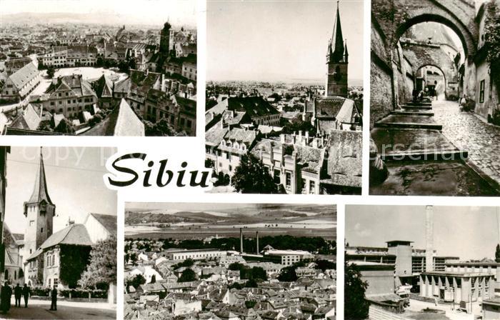 Sibiu Hermannstadt Teilansichten Panorama